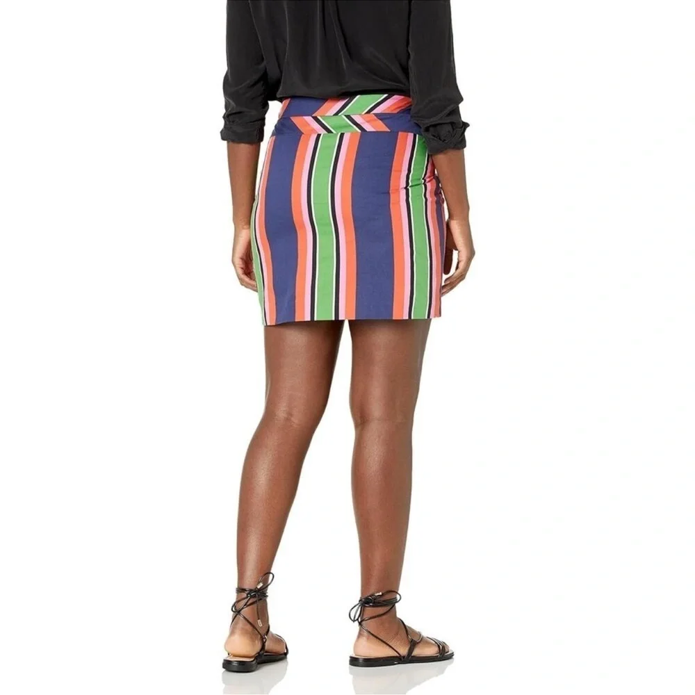 Trina Turk Free Time Mini Skirt Women's Size 4 Portofino Striped Pencil Lined